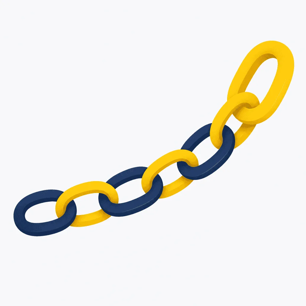 Intelligent Links Momentum product icon - abstract chain links