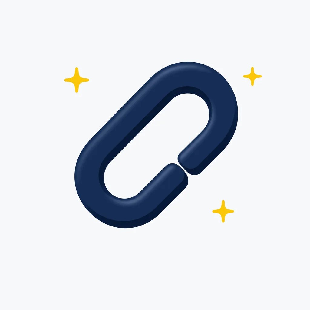 Intelligent Links Page Optimisation product icon - abstract chain links